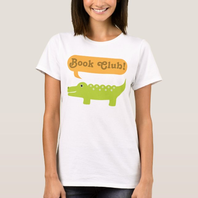 Alligator för bokklubbgåvaidé tee shirt (Framsida)