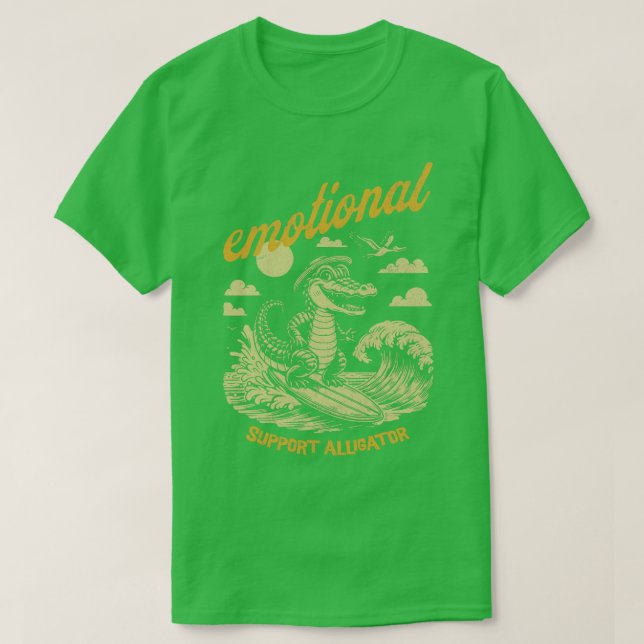 Alligator för emotionellt stöd t shirt (Design framsida)