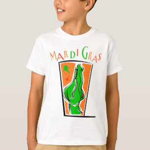 Alligator för KRW Mardi Gras Tee