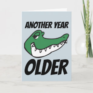 ALLIGATOR FUNNY CROCODILE FÖDELSEDAGSKORT KORT