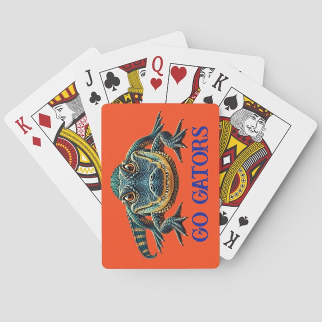 Alligator - Gå Gatorerna Casinokort (Baksidan)