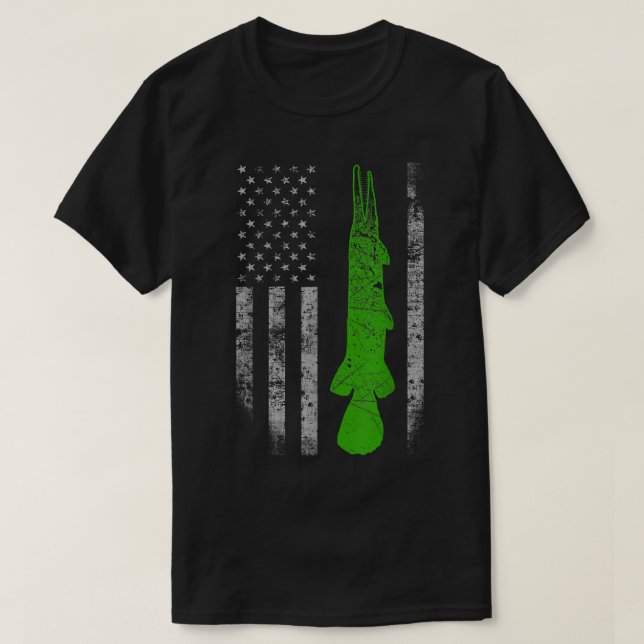 Alligator Gar Flagga - Alligator Gar Fishing T Shirt (Design framsida)