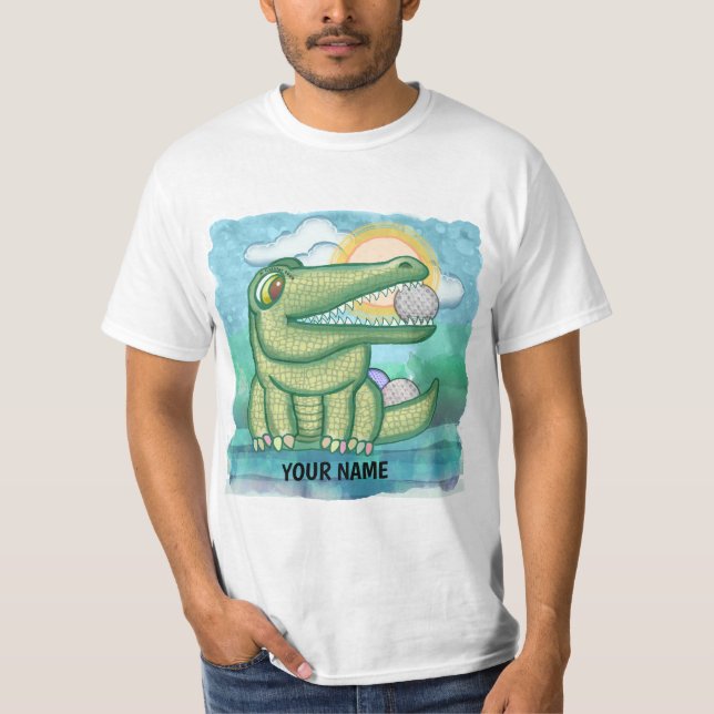 Alligator Golf T Shirt (Framsida)
