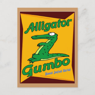Alligator Gumbo Vykort