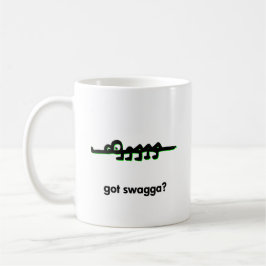 Alligator har swagga kaffemugg