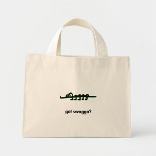 Alligator har swagga mini tygkasse