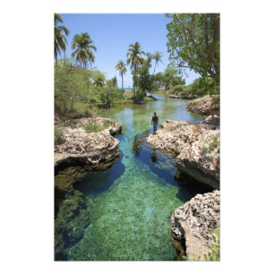 Alligator Hole, Black River Town, Jamaica Fototryck