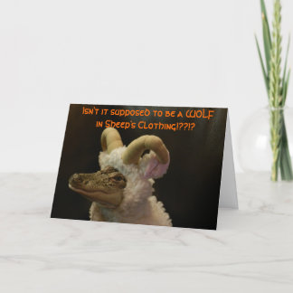 Alligator i ett RAM-halloween-kort Kort