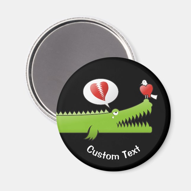 Alligator i Kärlek Magnet (Front/Back)