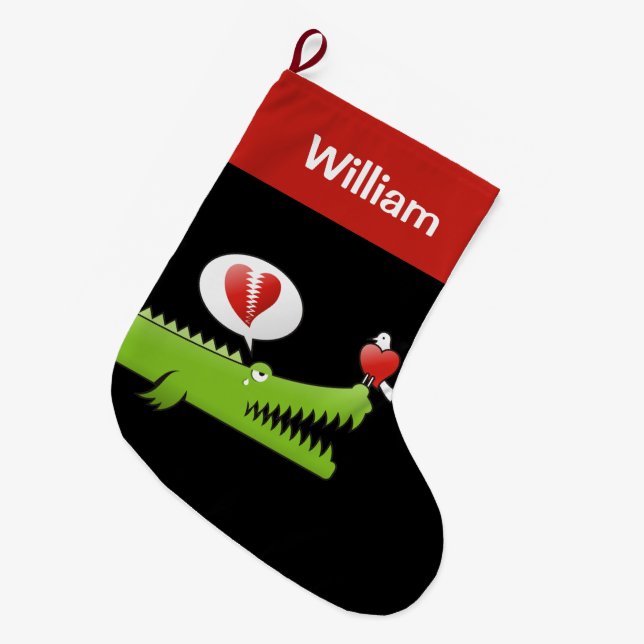 Alligator i Kärlek Stor Julstrumpa (Framsidan (Hängande))