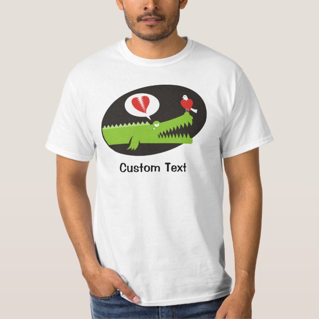 Alligator i Kärlek T-Shirt (Framsida)