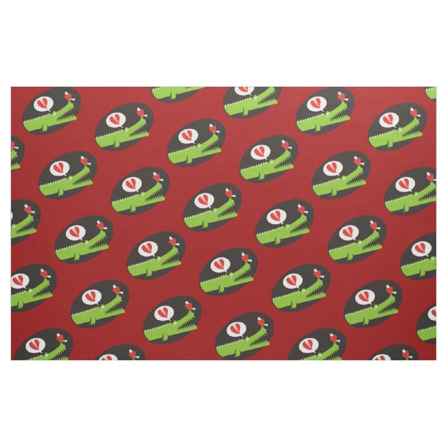 Alligator i Kärlek Tyg (Fat Quarter)