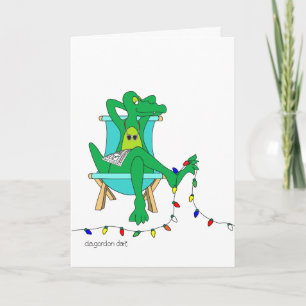 Alligator i Paradiset Helgkort