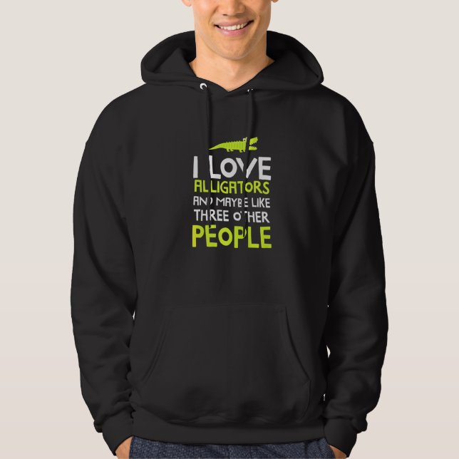 Alligator Idea Reptile Alligator Hoodie (Framsida)