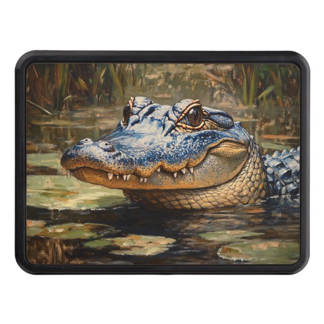 Alligator in the Everglades Wildlife Art Dragkroksskydd (Framsidan)