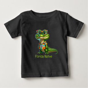 Alligator in Tropical Shirt T