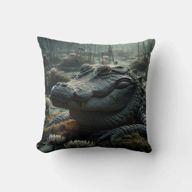 Alligator-Inspired Pillow Kudde (Framsida)