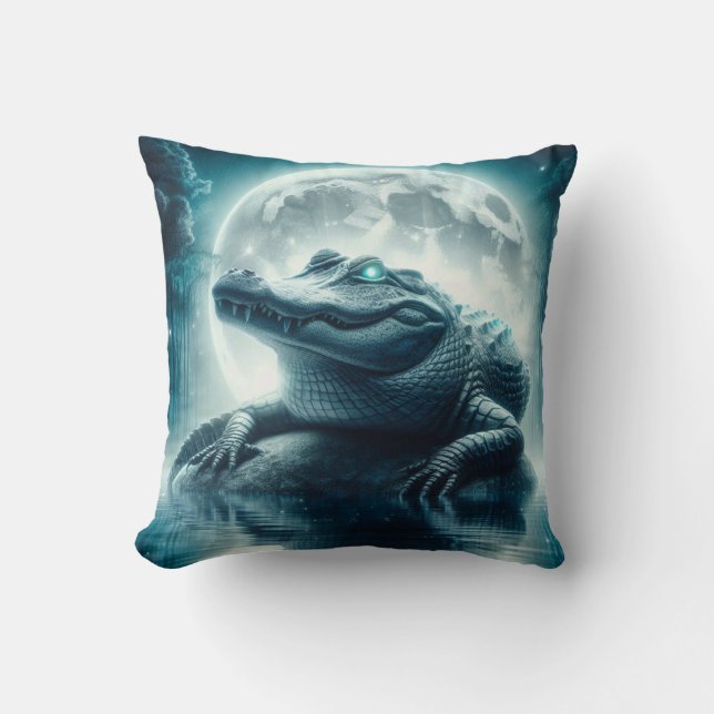 Alligator-Inspired Pillow Kudde (Framsida)