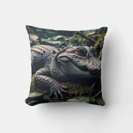 Alligator-Inspired Pillow Kudde