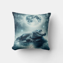 Alligator-Inspired Pillow
