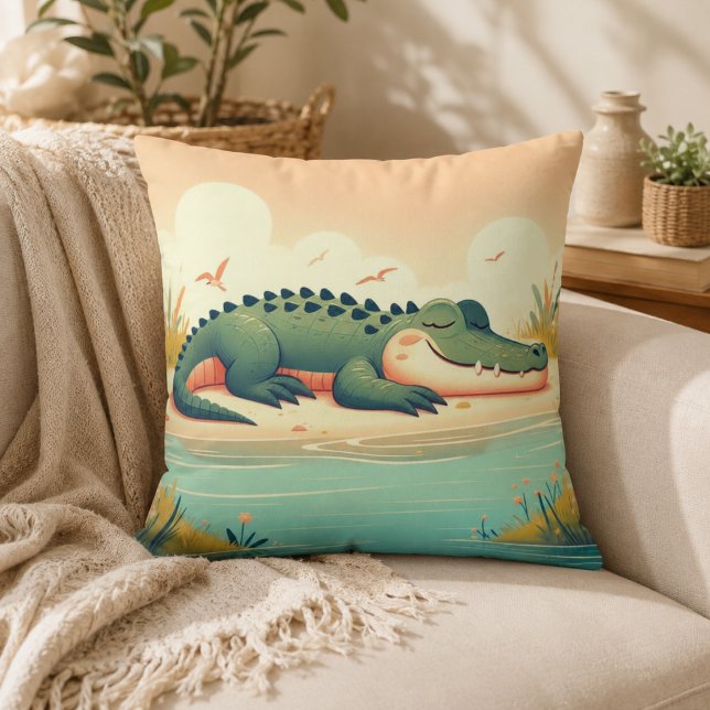 Alligator-inspirerad kudde  (Alligator-Inspired Pillow)