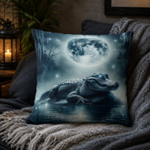 Alligator-inspirerad kudde 