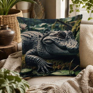Alligator-inspirerad kudde