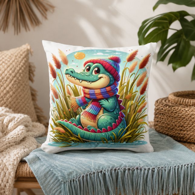 Alligator-inspirerad kudde  (Alligator-Inspired Pillow)