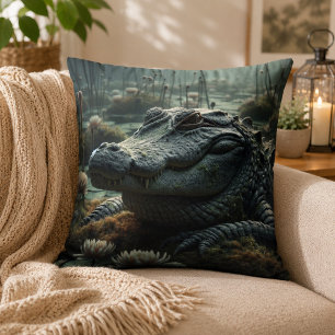 Alligator-inspirerad kudde