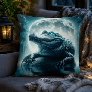 Alligator-inspirerad kudde