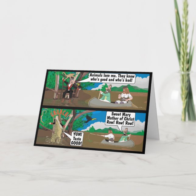 ALLIGATOR JOKE. KORT (Framsida)