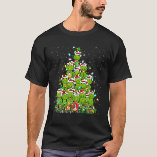 Alligator Julafton Träd Lighting Santa Alligator C T Shirt