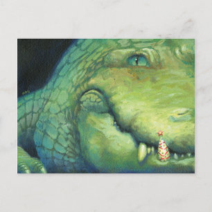Alligator-julkort Helg Vykort