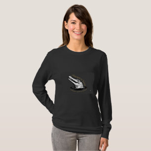 Alligator Käftar Svart Långärmad T-Shirt
