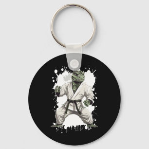 Alligator Karate Animal Fighter Judo Nyckelring
