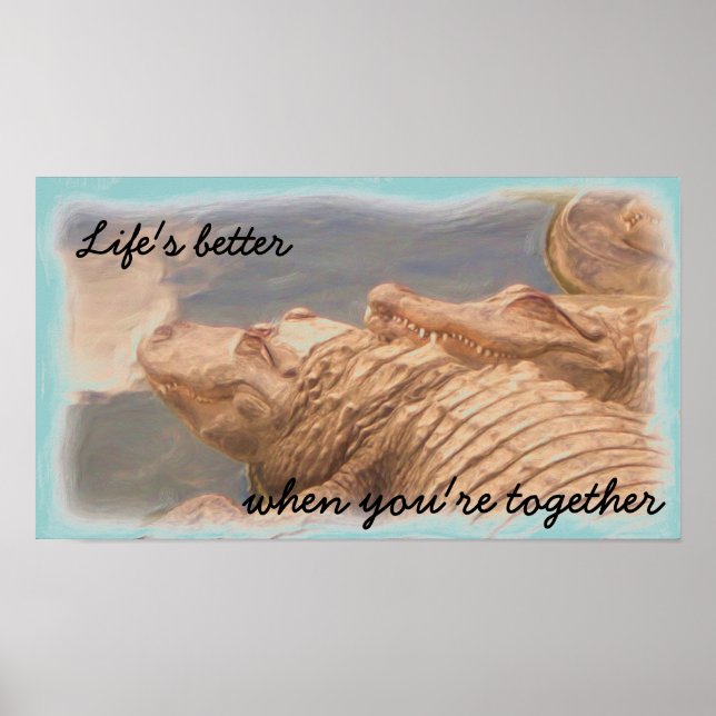 Alligator kärlek poster (Framsidan)