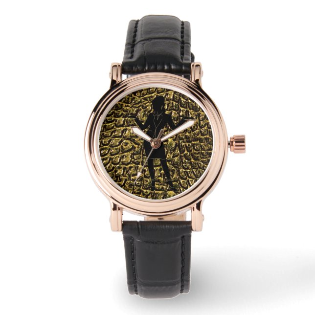"Alligator"-klocka Armbandsur (Framsida)