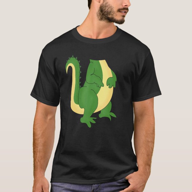 Alligator Kostym  Gator Krokodil Zoo Djur  1 T Shirt (Framsida)