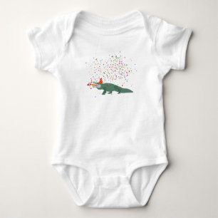 Alligator Krokodil - Djur som har fest  T Shirt