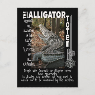 ALLIGATOR/KROKODIL-TOTEM VYKORT