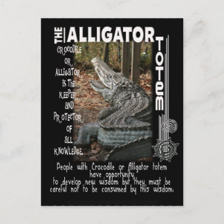 ALLIGATOR/KROKODIL-TOTEM VYKORT