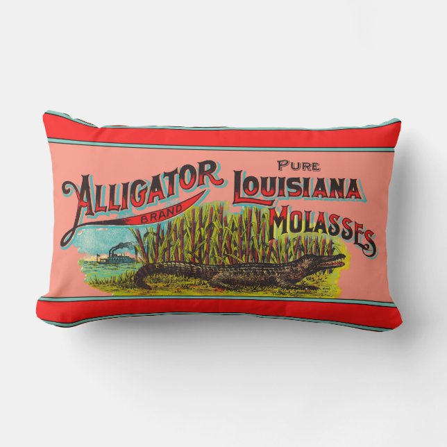 Alligator Louisiana Molasses Lumbarkudde (Framsida)