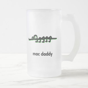 Alligator mac-pappa frostat ölglas