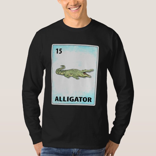 Alligator Mexican Cards T Shirt (Framsida)
