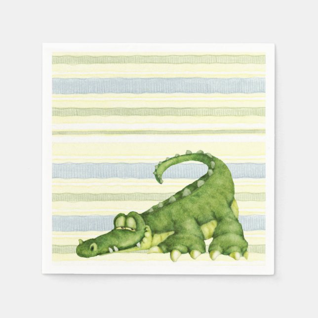 Alligator - Napkins Pappersservett (Framsidan)