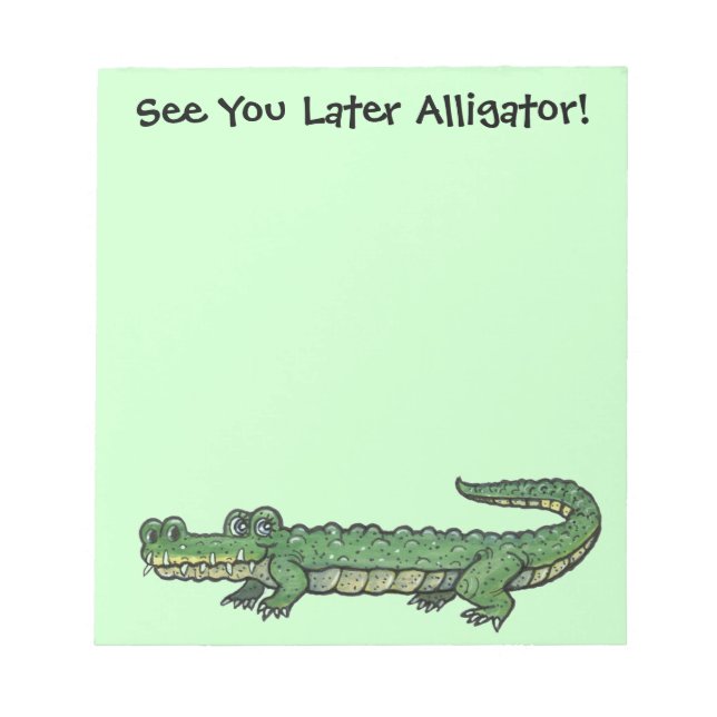Alligator Note Pad Anteckningsblock (Framsida)