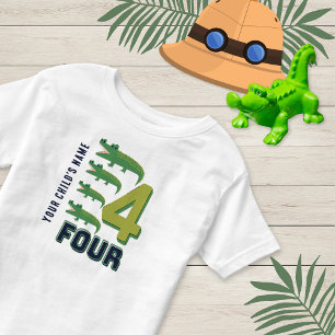 Alligator Number 4 Cute Personlig T Shirt