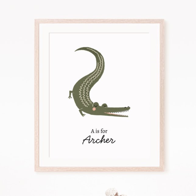 Alligator Nursery Wall Art Poster (Skapare uppladdad)