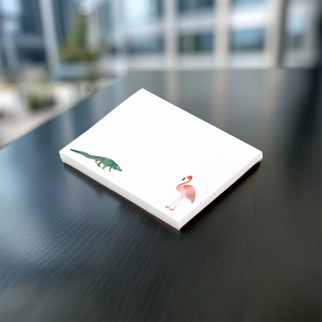 Alligator och Flamingo Post-it Block (Skapare uppladdad)