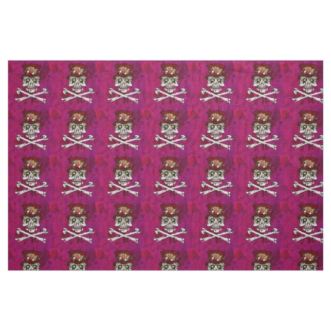 Alligator-ögonhuvud och korsben tyg (Fat Quarter)
